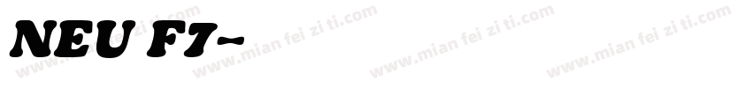 NEU F7字体转换
